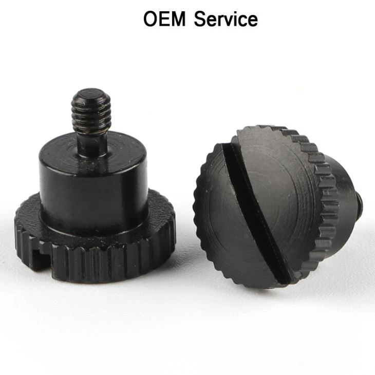 Black Knurled Steel Thumb Screws